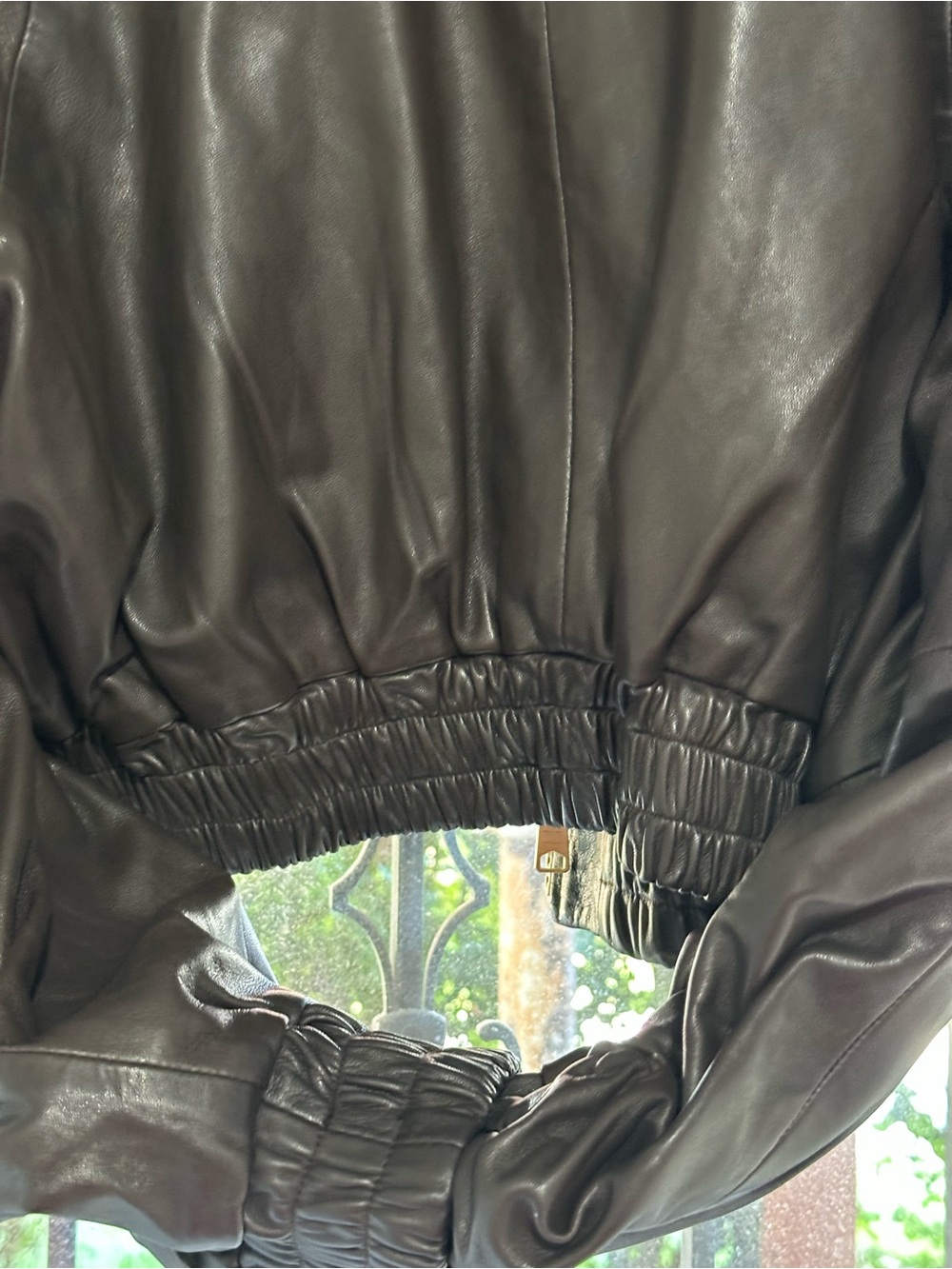 ALLSAINTS CROPPED SHEEP LEATHER JACKET - Picture 12 of 13
